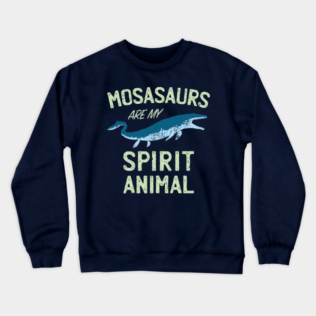 Mosasaurs are my Spirit Animal | Jurassic World Dinosaur Tee Crewneck Sweatshirt by IncognitoMode